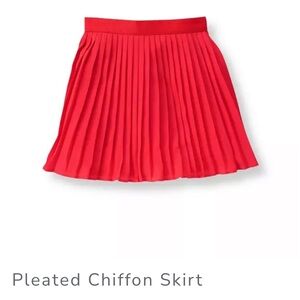 Janie and Jack Vibrant Red Pleated Skirt